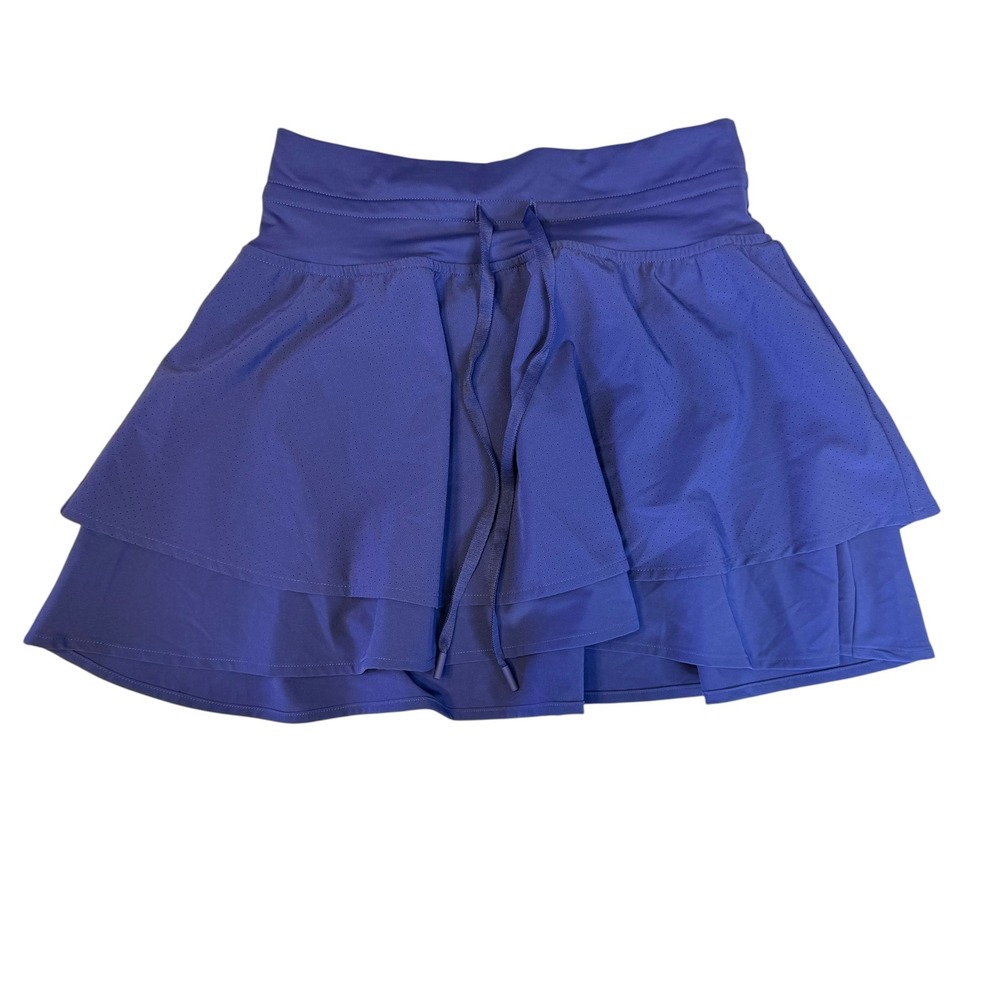 DSG Skort Stride High-Rise Athletic Skirt Women's XS Indigo Blue Drawstring UV